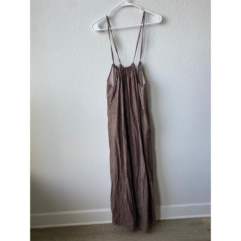A Pea In The Pod Women Floral Liberty Fabric BOHO Maxi Dress Size S Red Blue